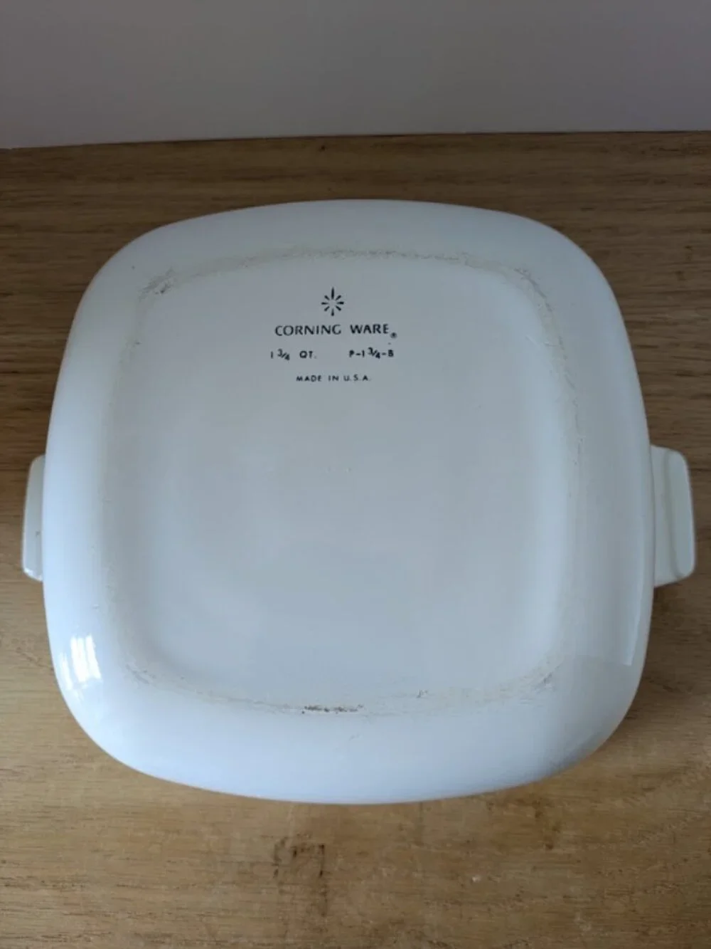 Vintage Corning Ware Blue Cornflower Casserole Dish with Pyrex Lid stamped P-7-C